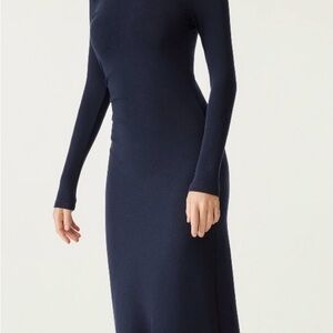 OGL Dark Green Long Sleeve Midi Dress